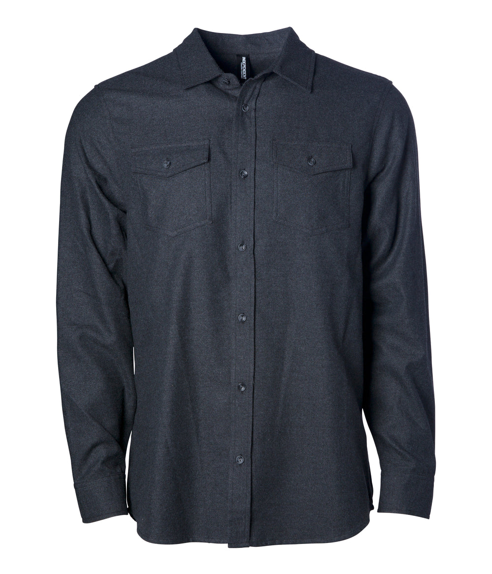 Grey Heather / Black Flannel