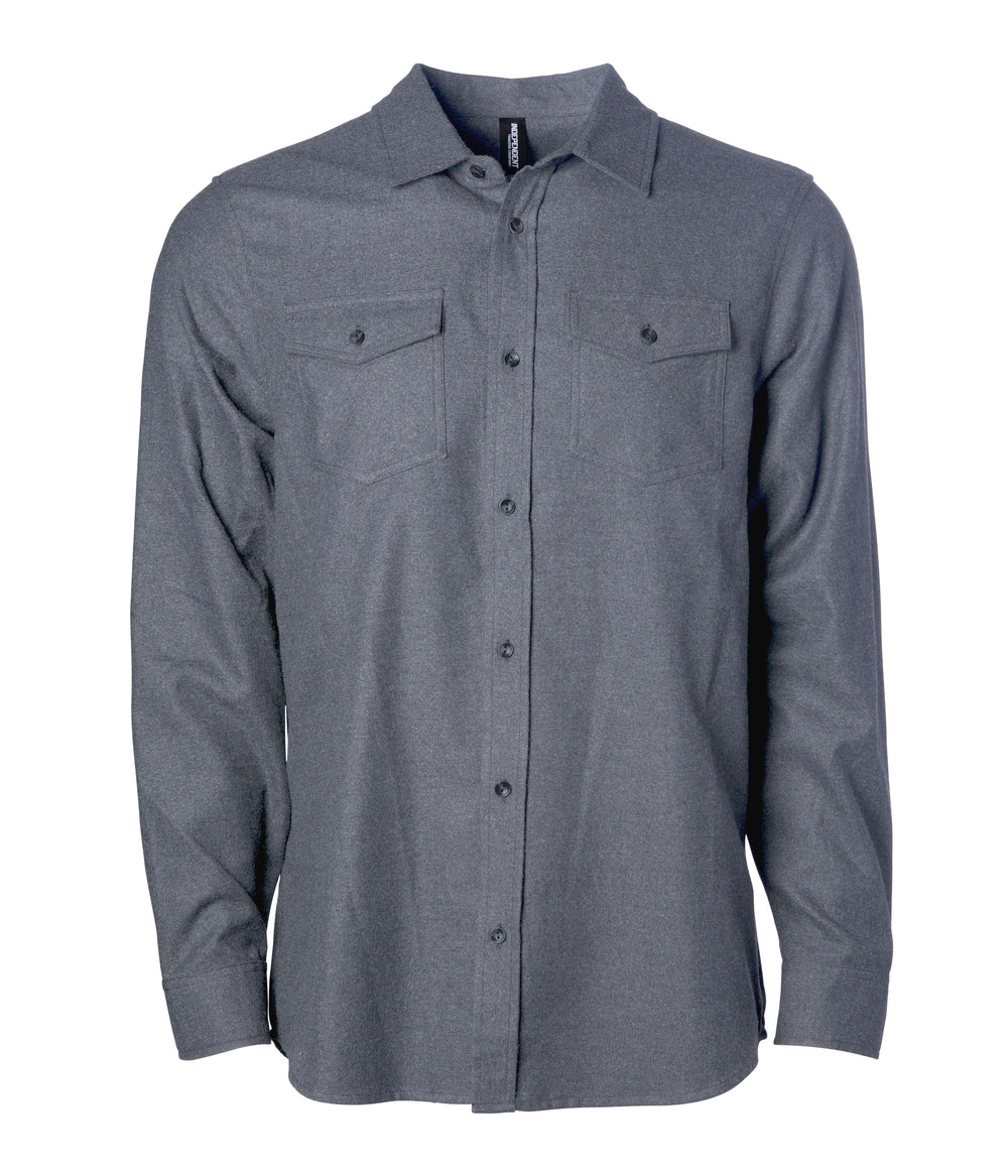 Grey Heather / Black Flannel