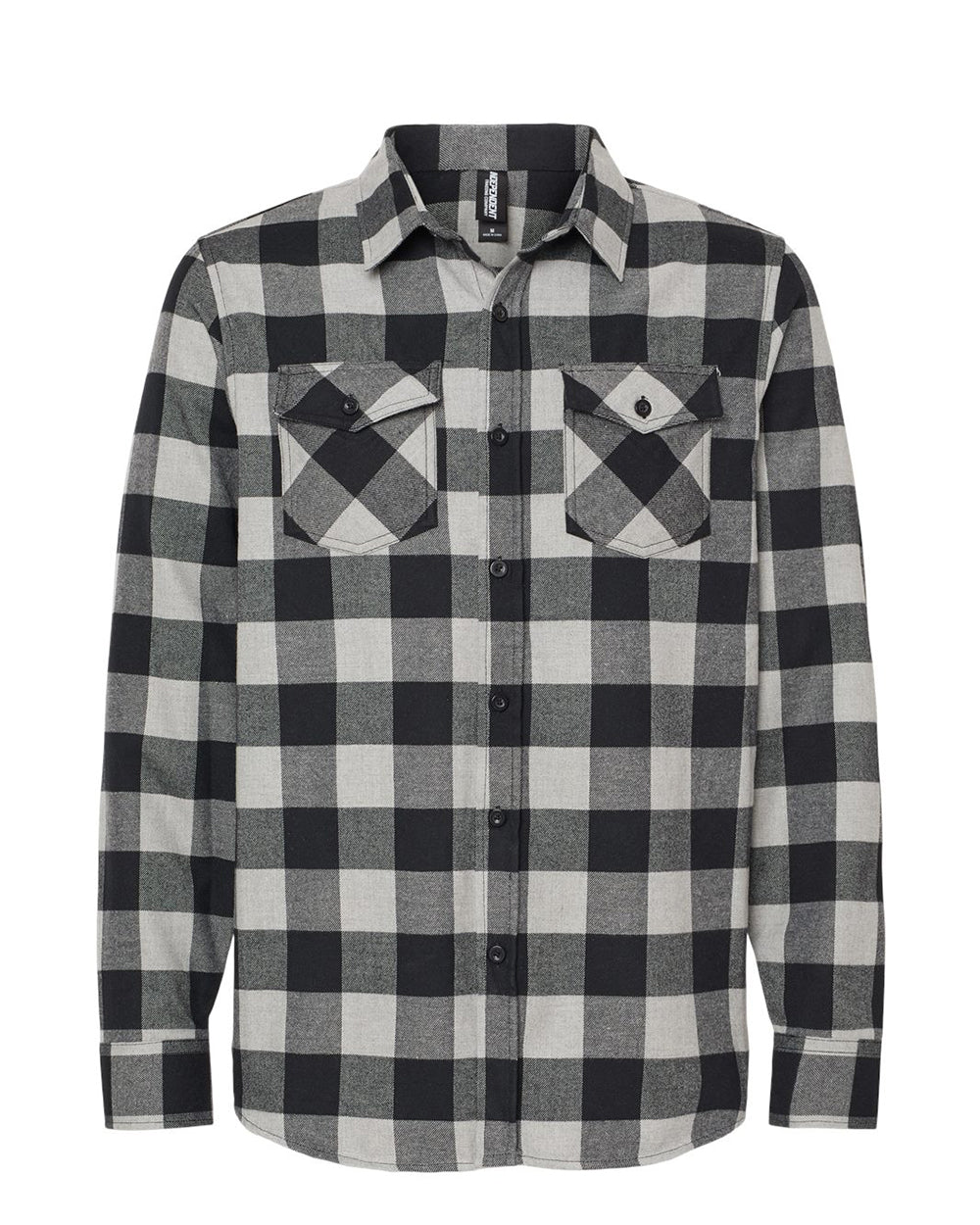 Grey Heather / Black Flannel
