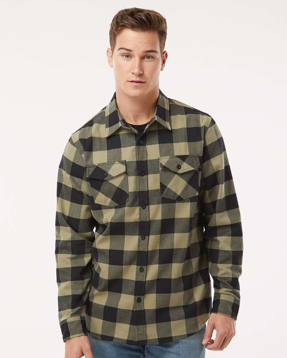 Grey Heather / Black Flannel