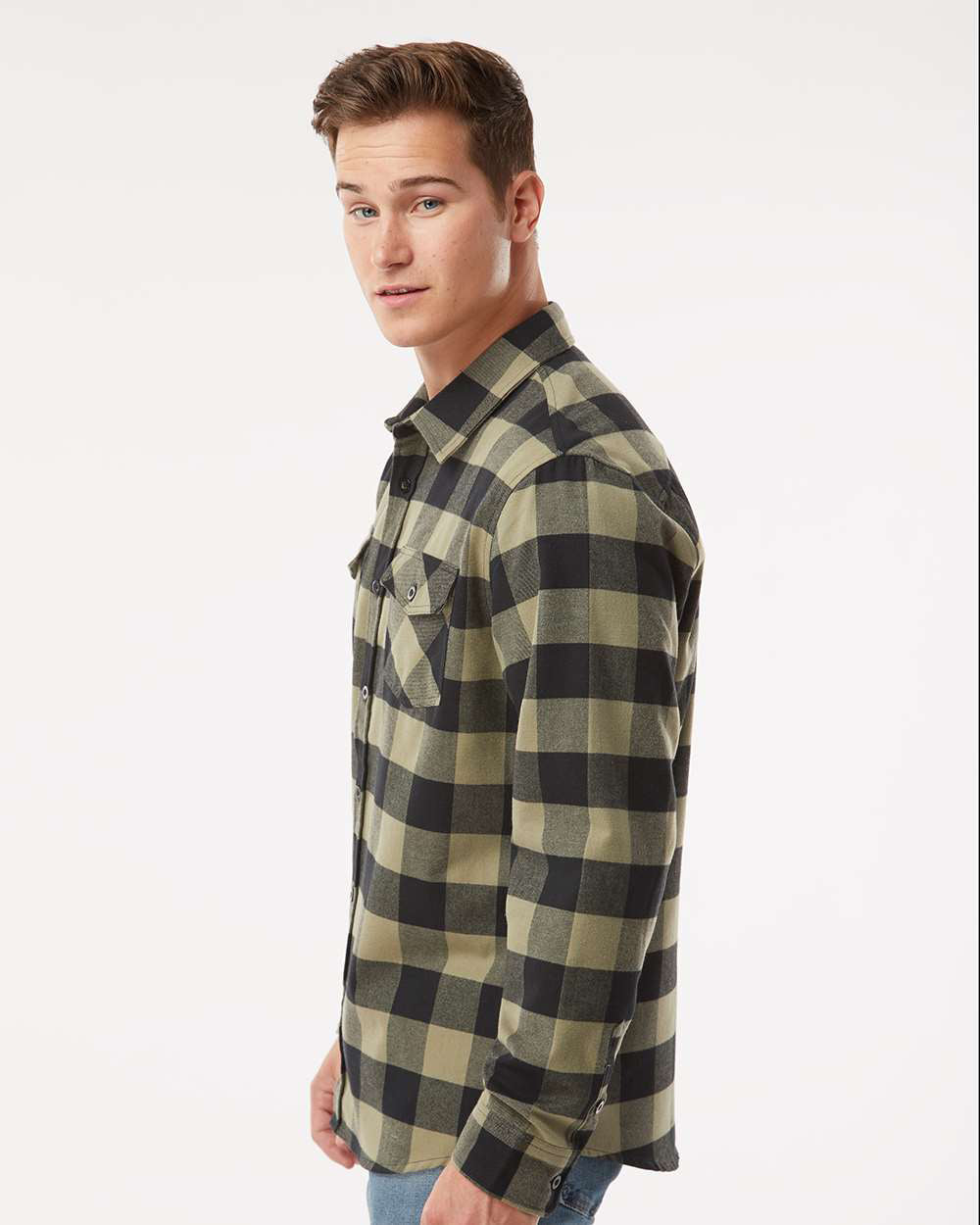Grey Heather / Black Flannel